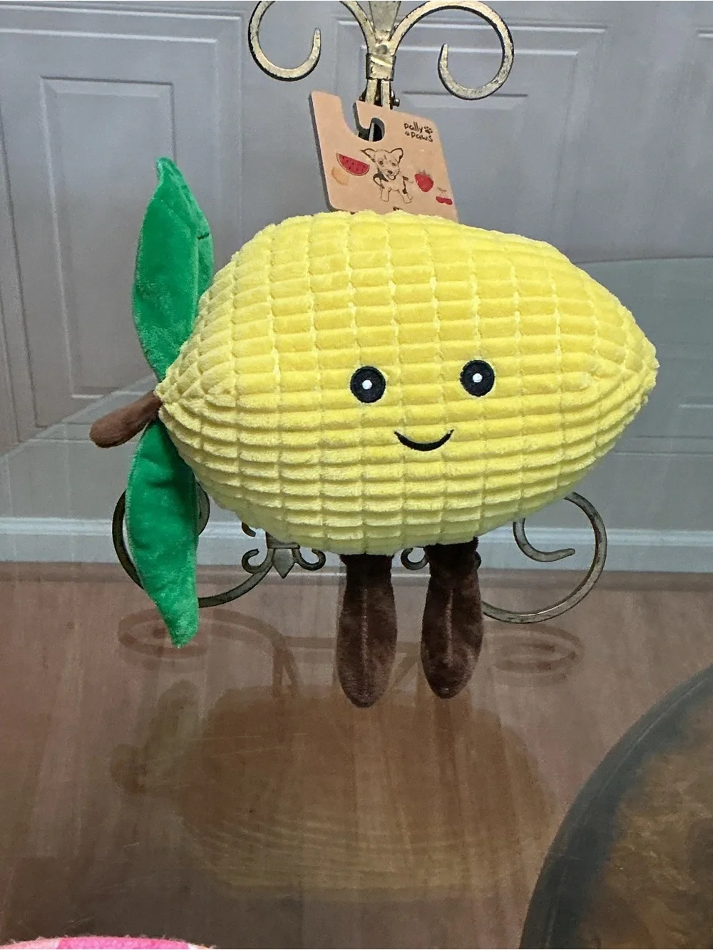 Pally Paws   Lemon 🍋 With Legs 11” Very Solf Dog Toy With  Squeaker